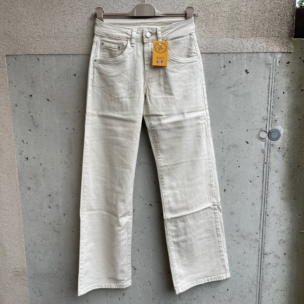 jeans palazzo beige