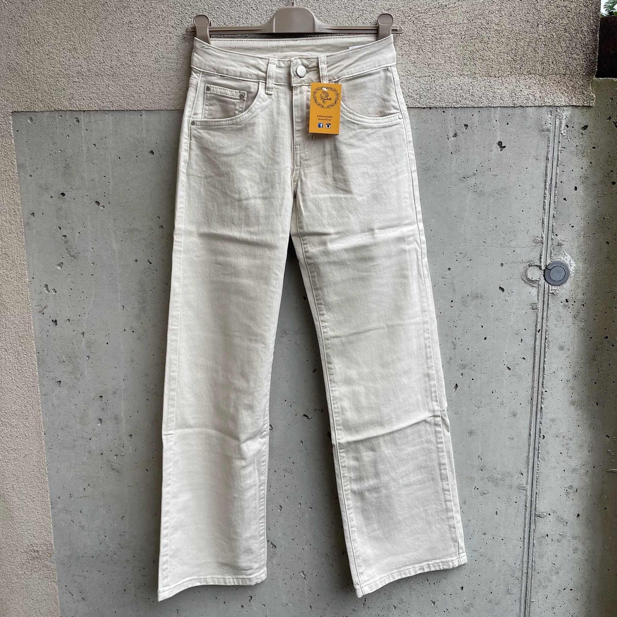 jeans palazzo beige