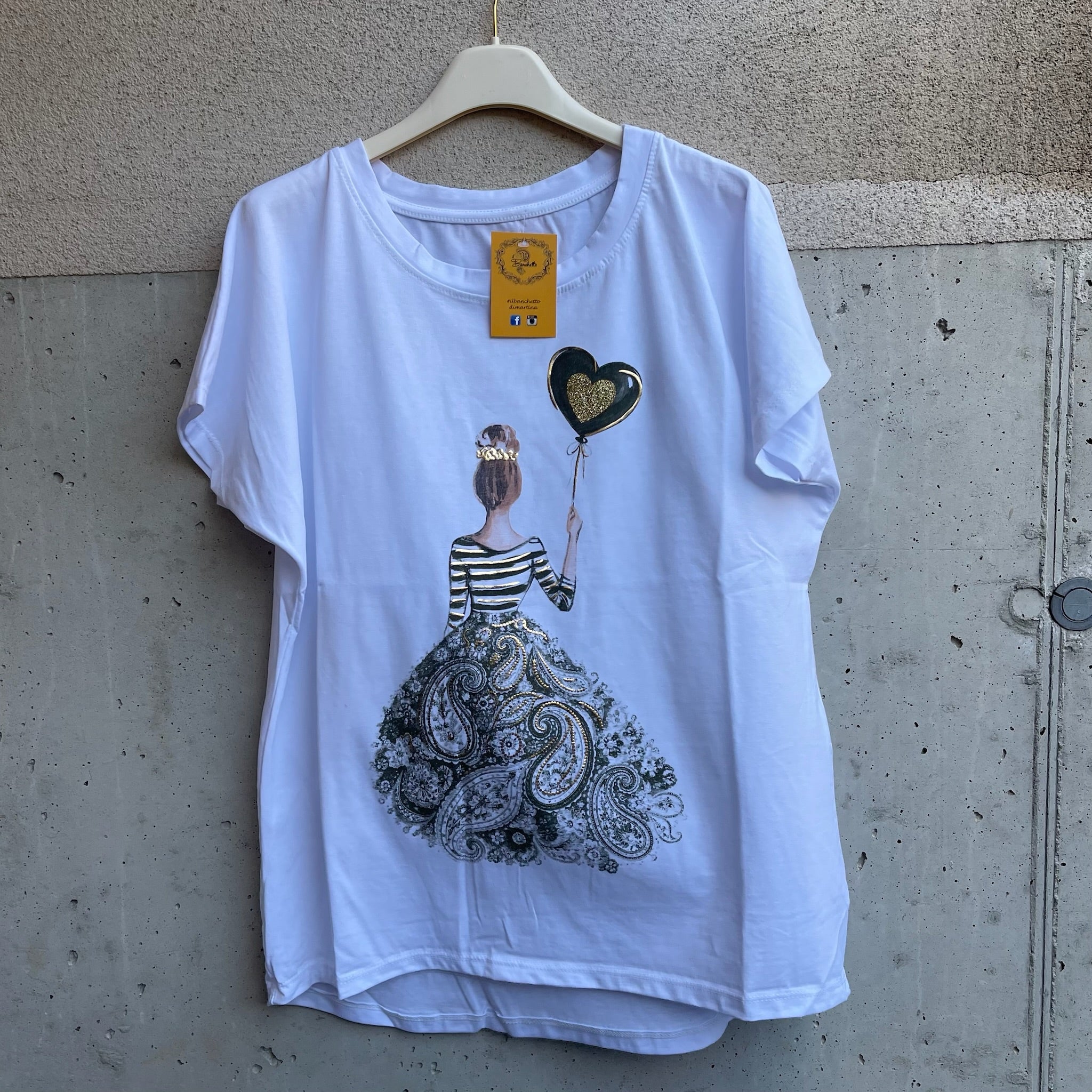 t-shirt over PRINCIPESSA CUORE