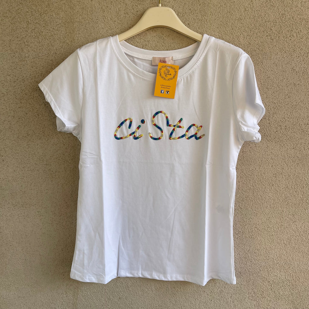 t-shirt “CI STA”