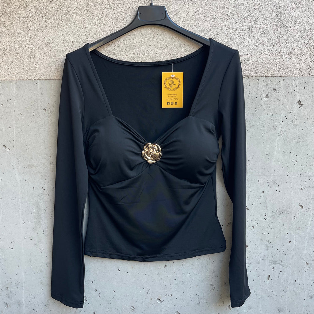 maglia coppe con ROSA DORATA