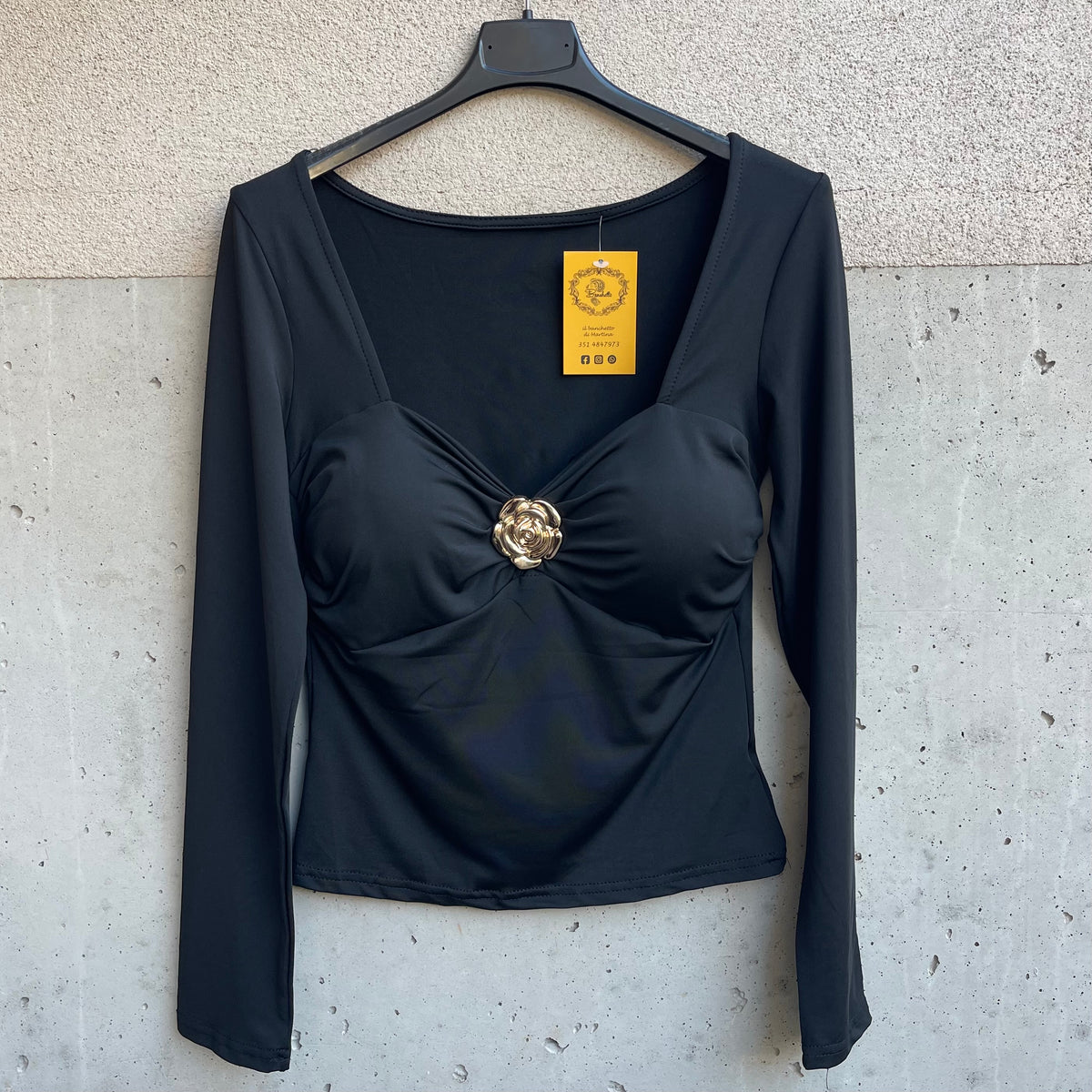 maglia coppe con ROSA DORATA