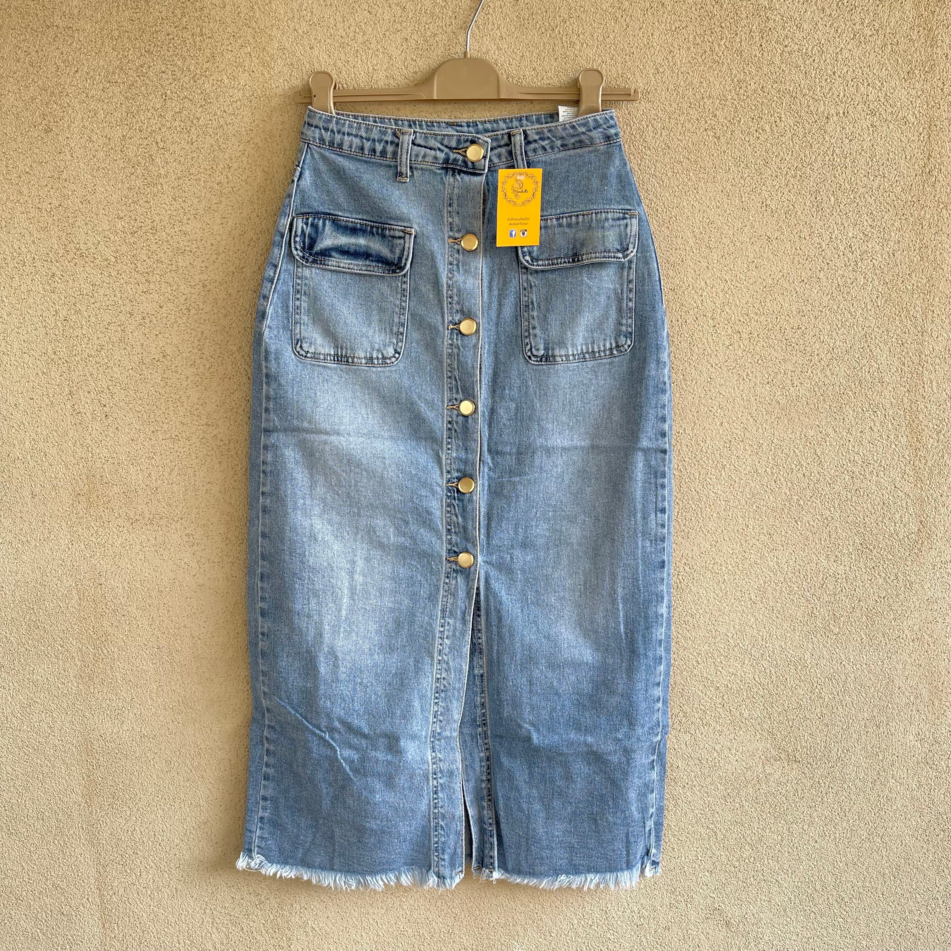 gonna jeans BOTTONI