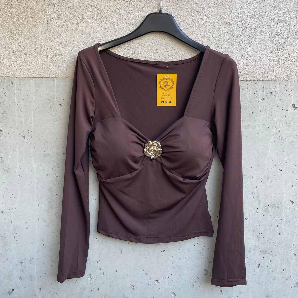 maglia coppe con ROSA DORATA