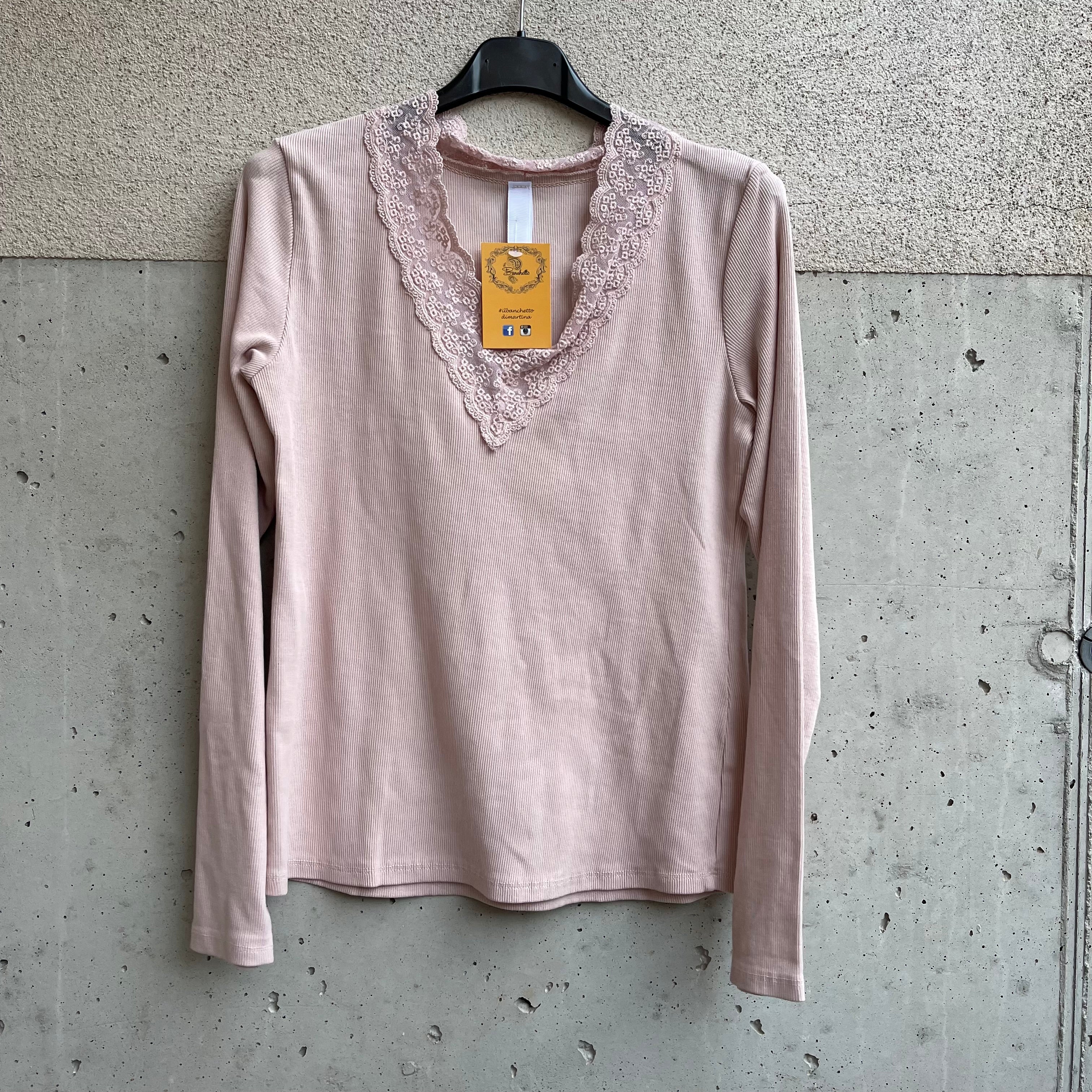 maglia V pizzo