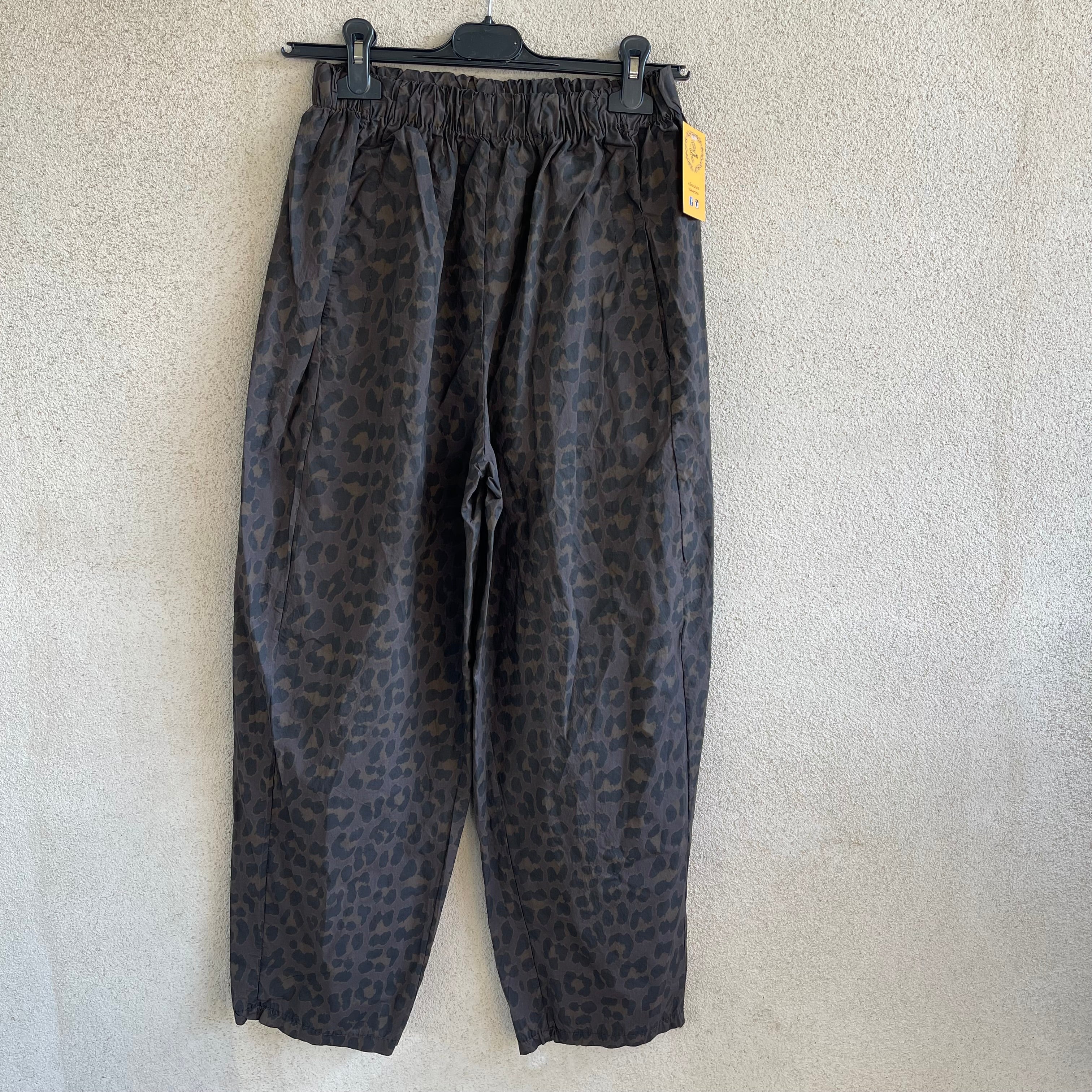 pantalone BARREL maculato