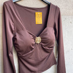 maglia coppe con ROSA DORATA