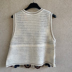 gilet uncinetto FLOREAL