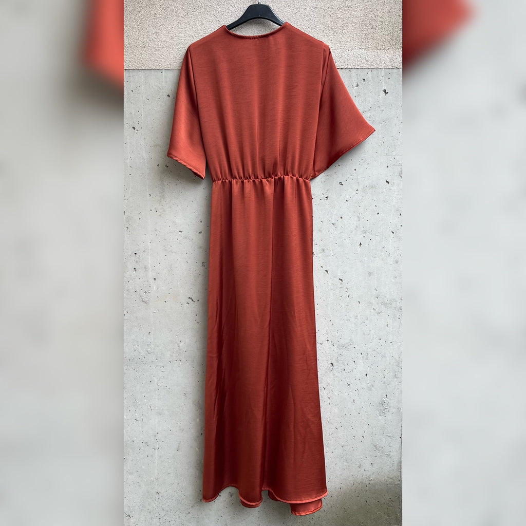 abito satin CUTOUT