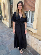 abito satin CUTOUT