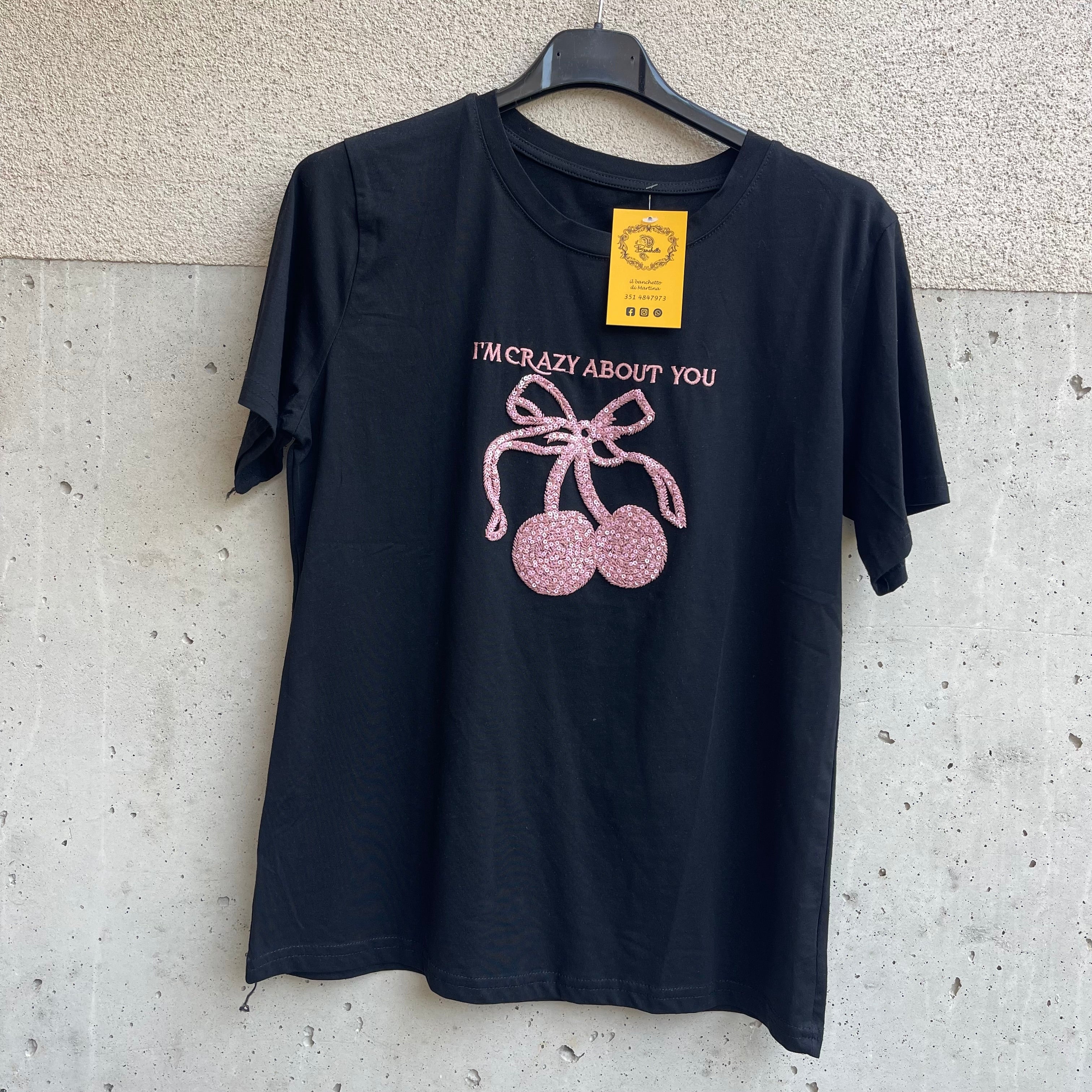 t-shirt CILIEGIE i’m crazy about you