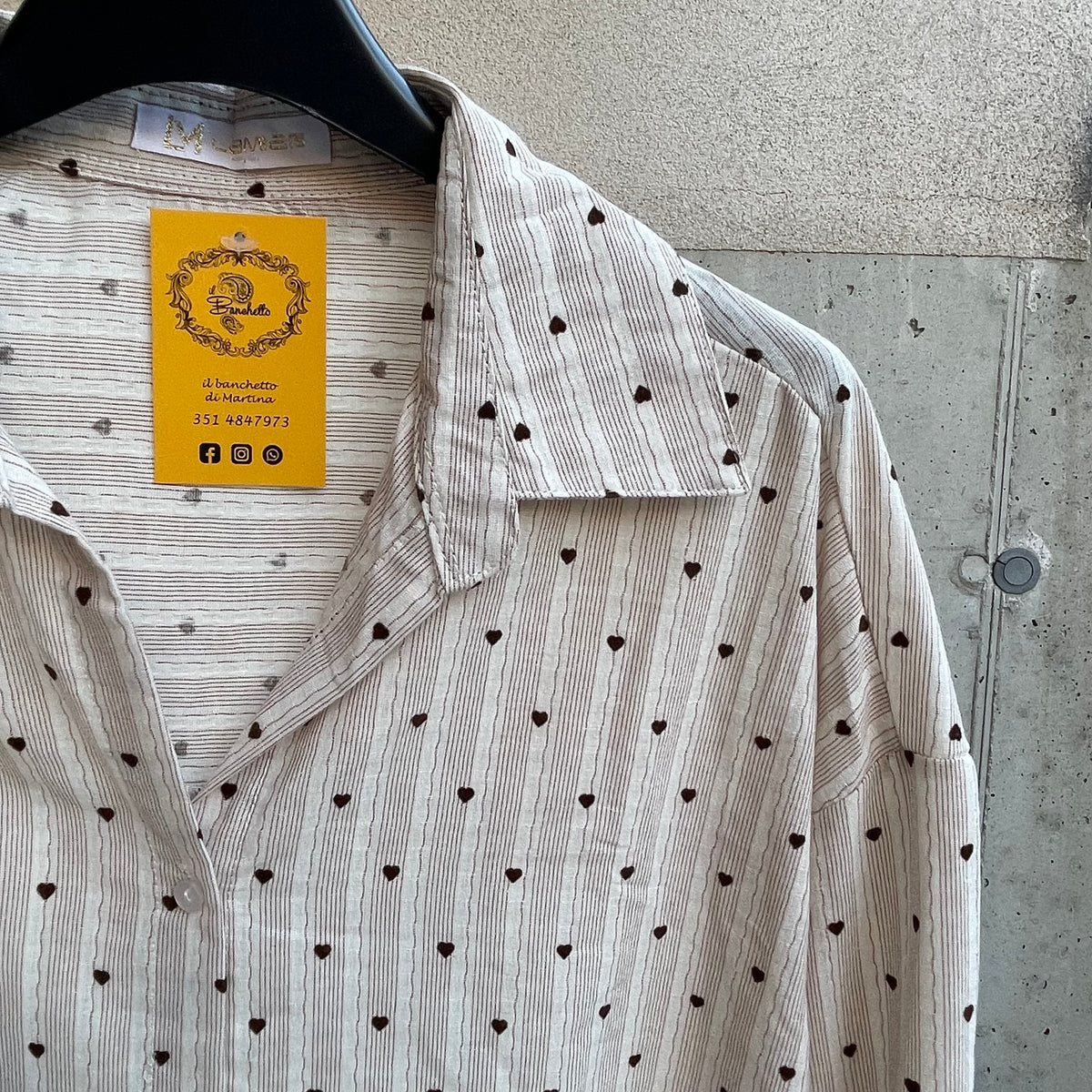 camicia cotone RIGHINE&CUORICINI