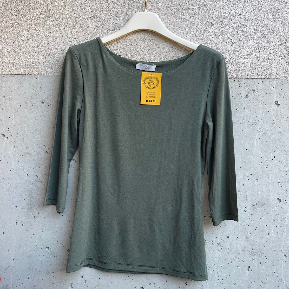 maglia BASIC girocollo manica 3/4