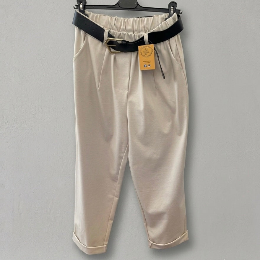 pantalone punto milano CINTURA