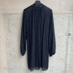 abito nero pizzo&paillettes