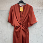 abito satin CUTOUT