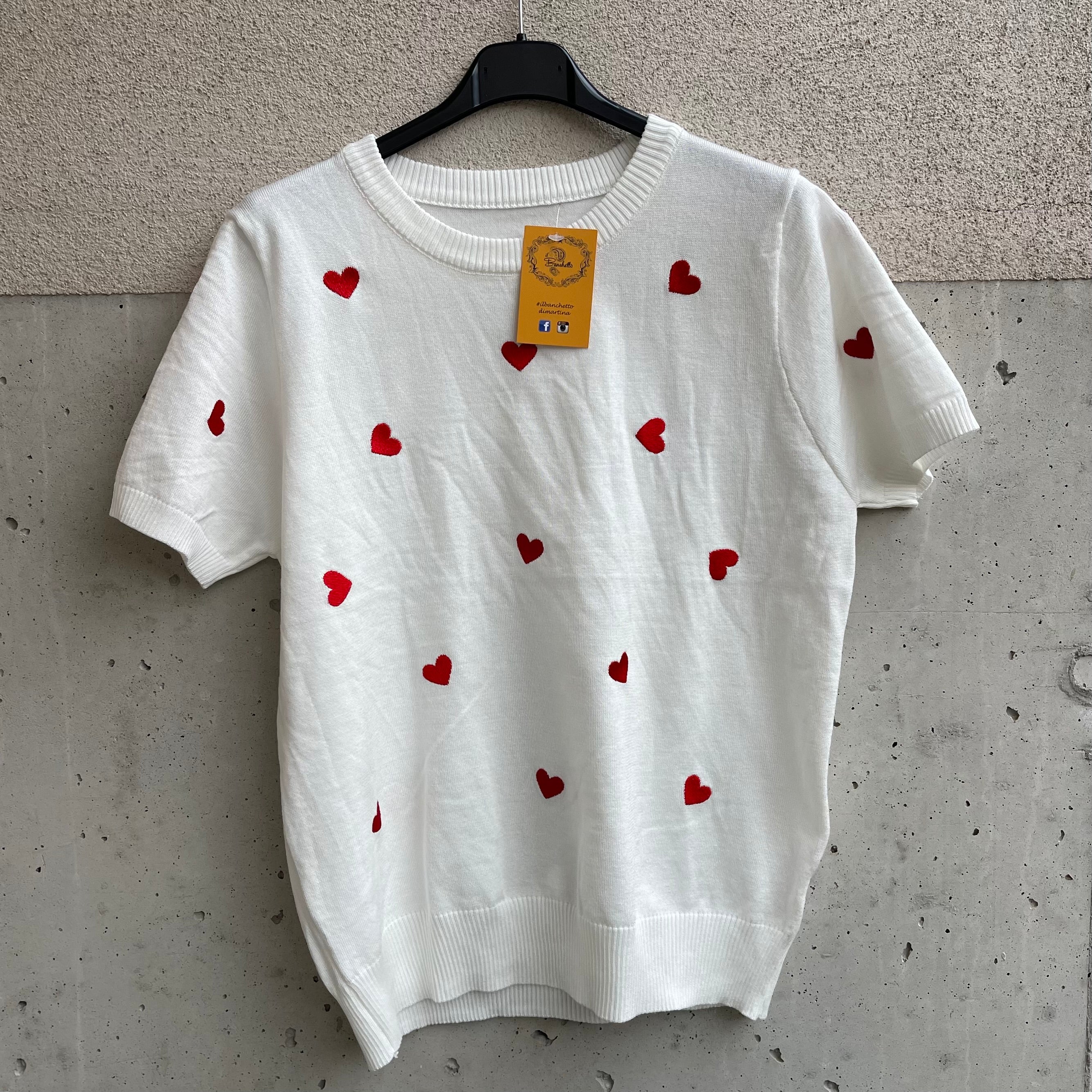 maglia CUORiCiNO ricamato