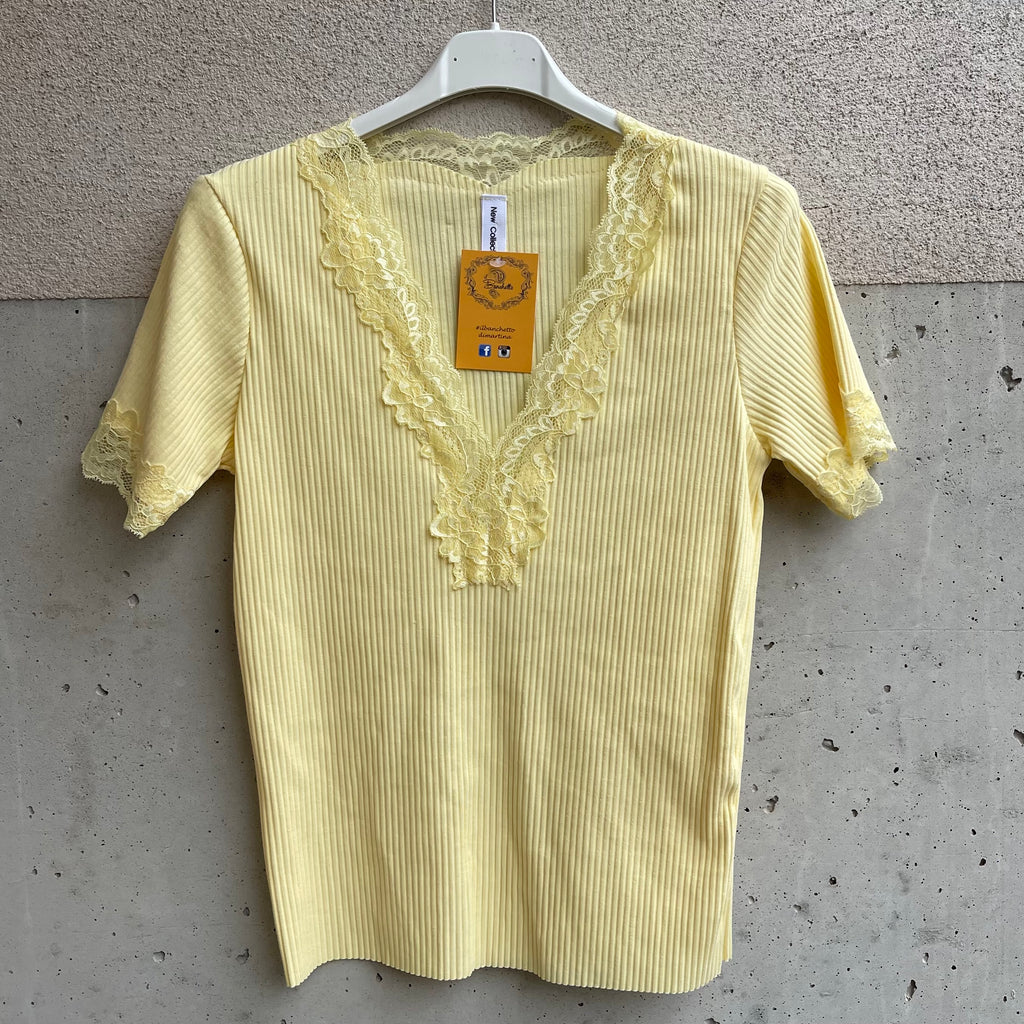 maglia scollo V PiZZO