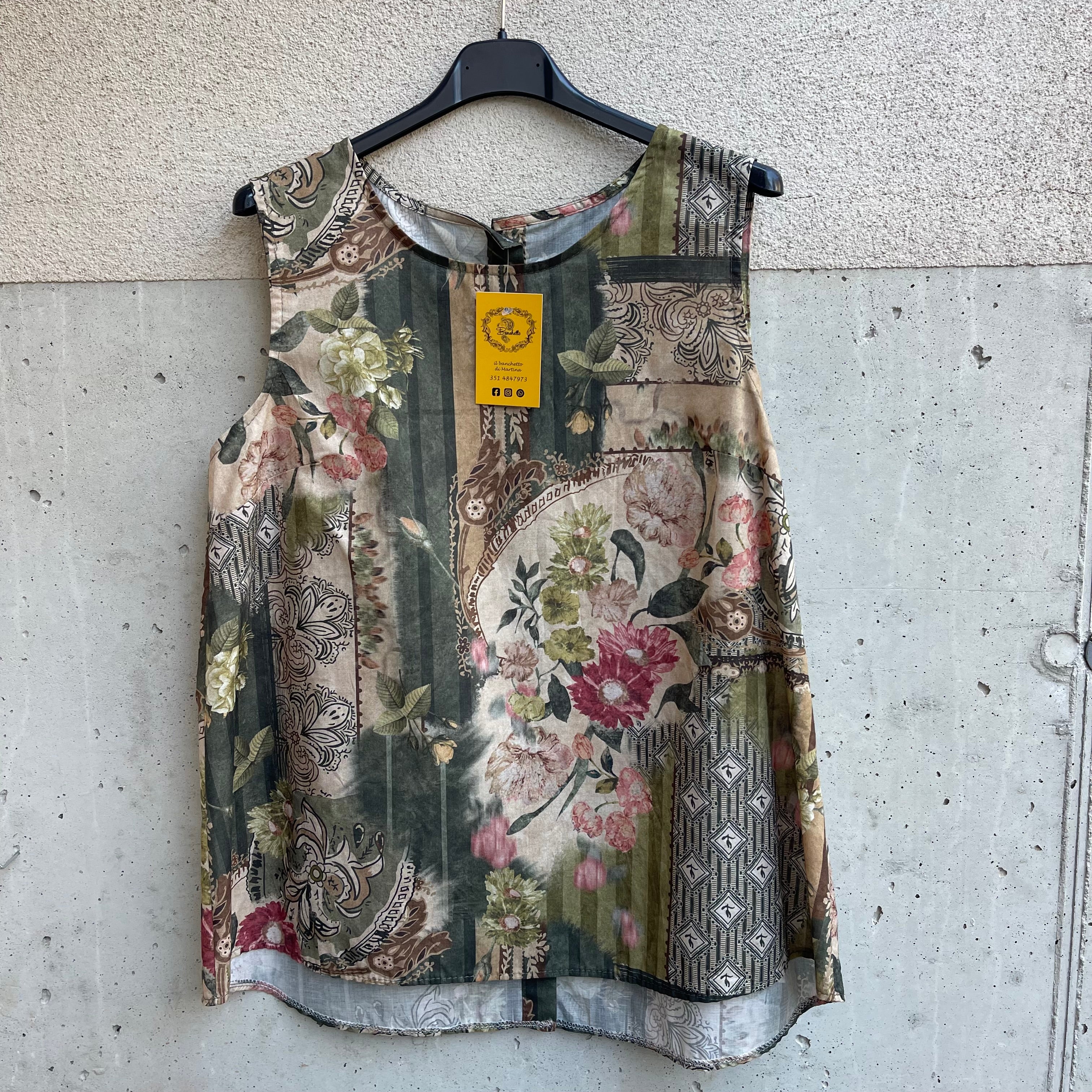 canottina cotone FLOREAL
