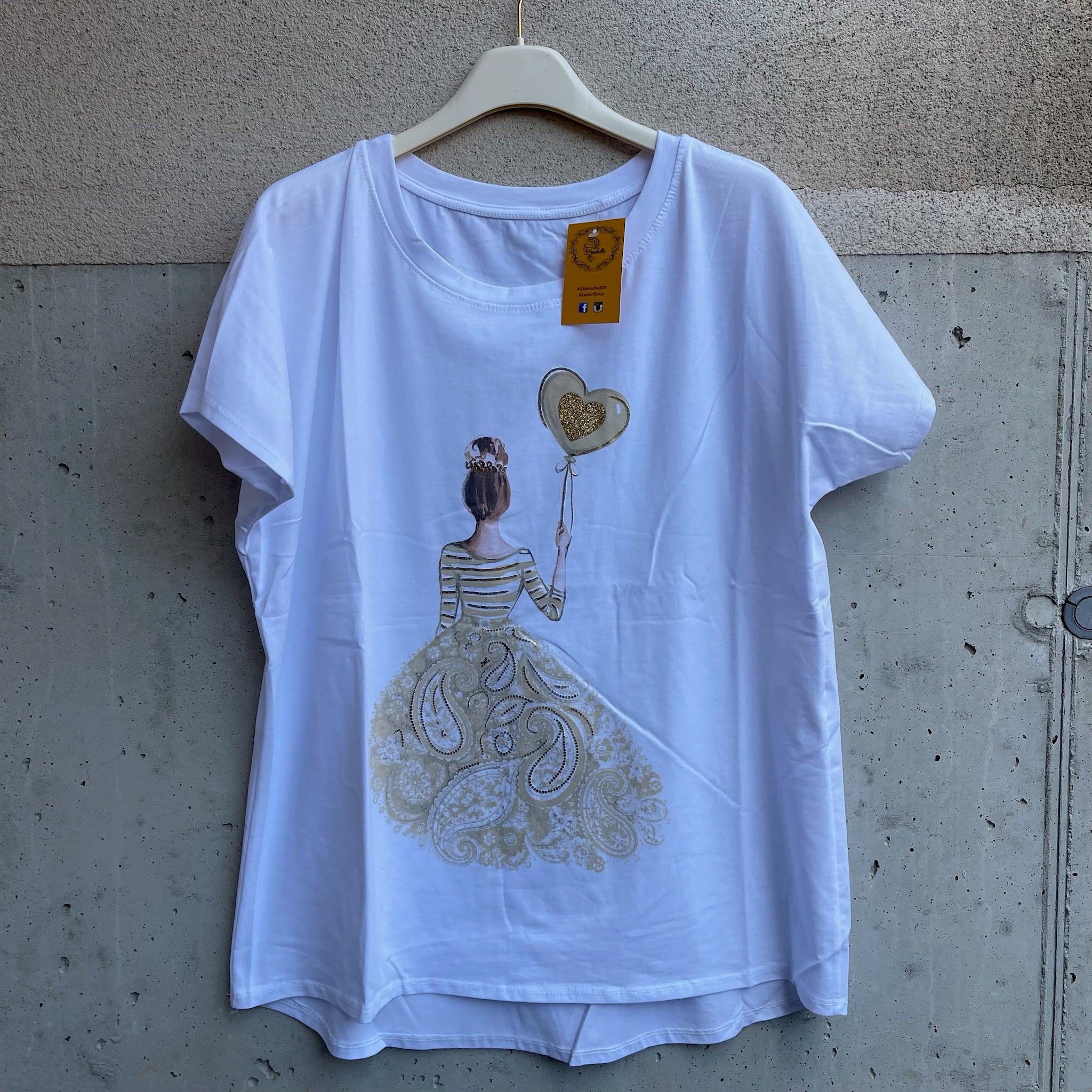 t-shirt over PRINCIPESSA CUORE