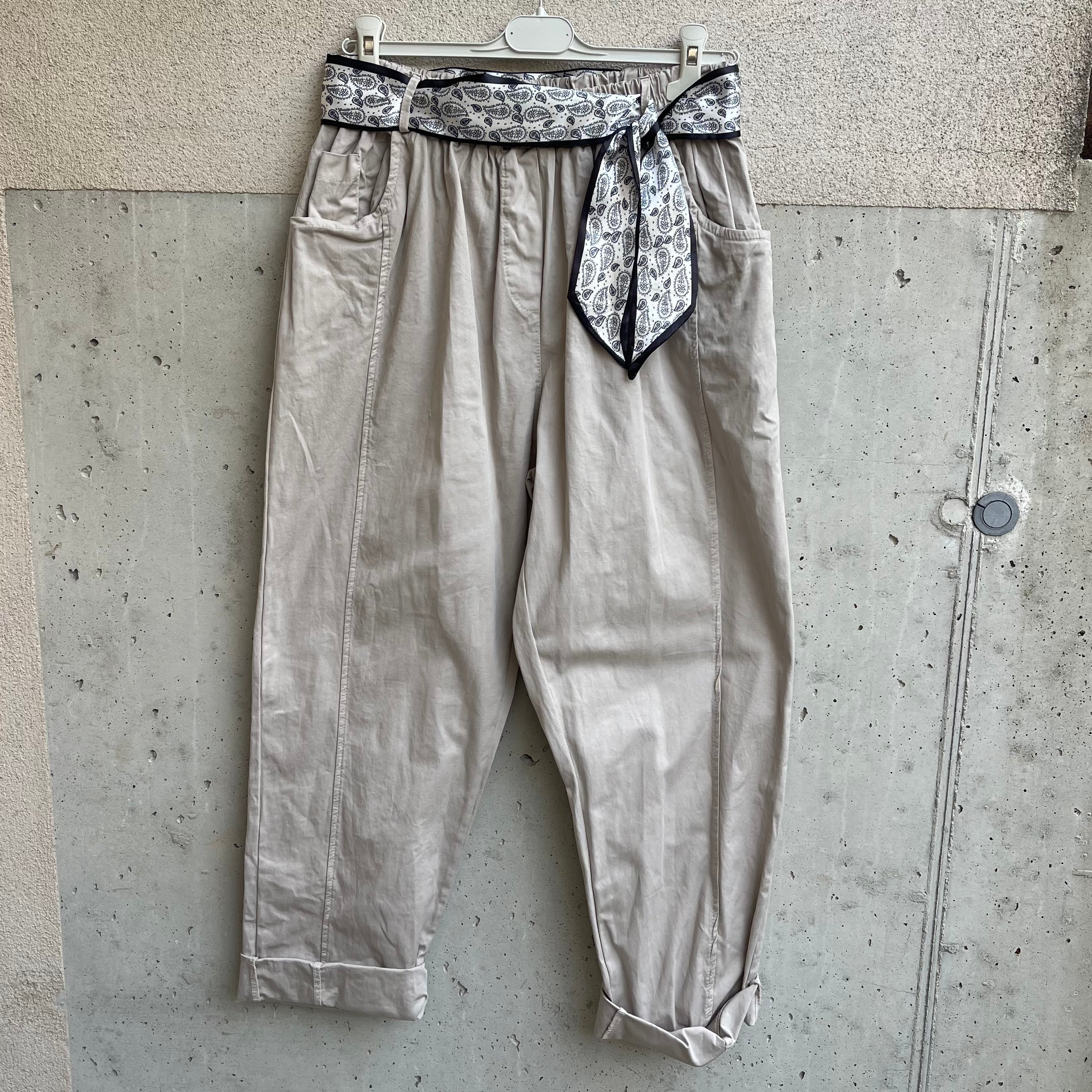 pantalone OVER tela fusciacchina