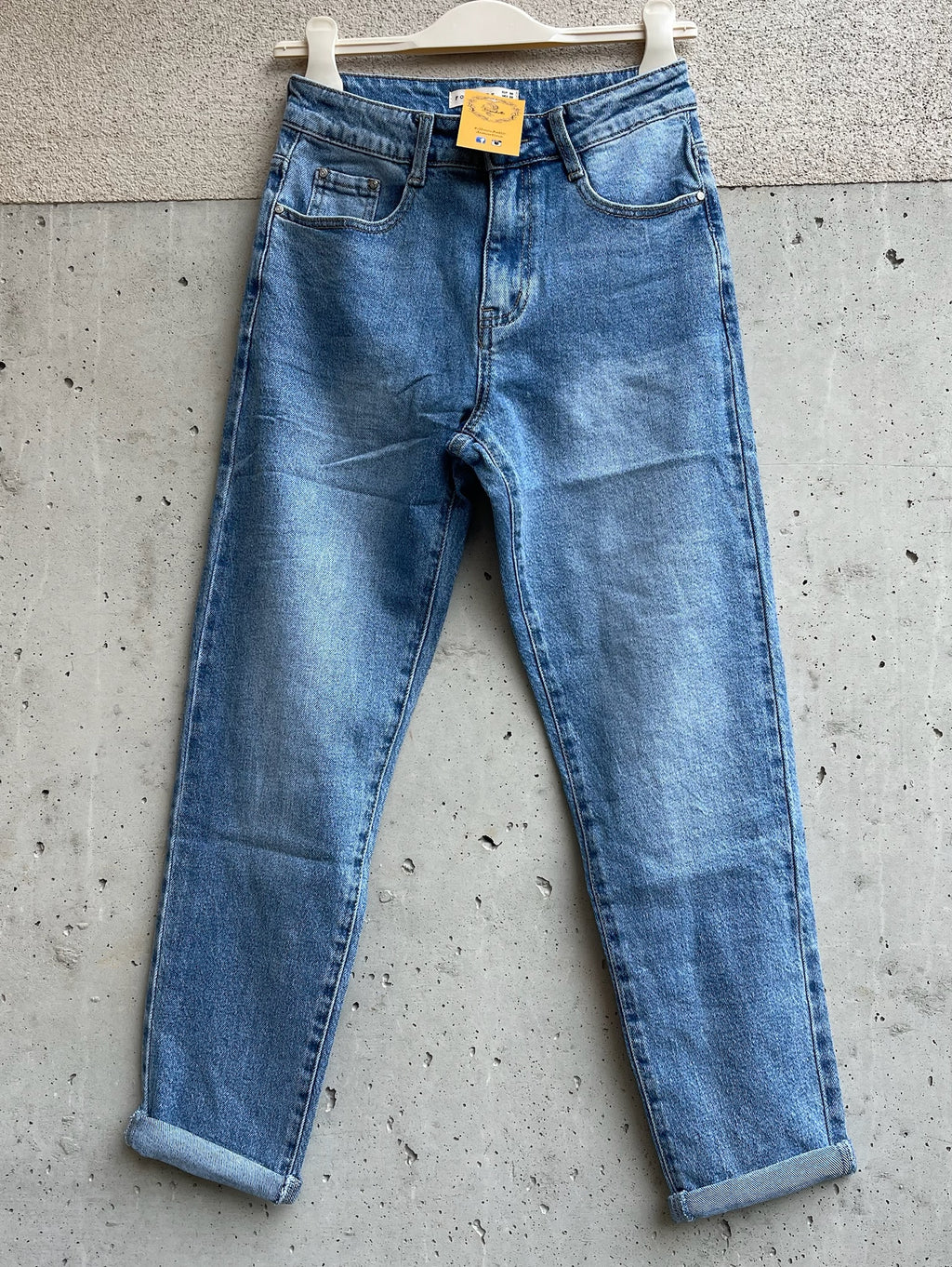 jeans MOMfit RISVOLTINO