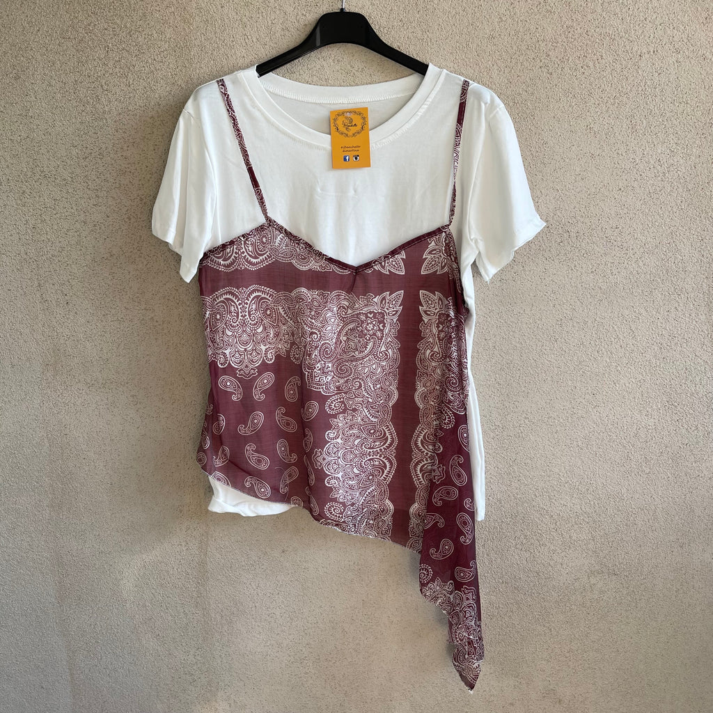 t-shirt con TOP BANDANA