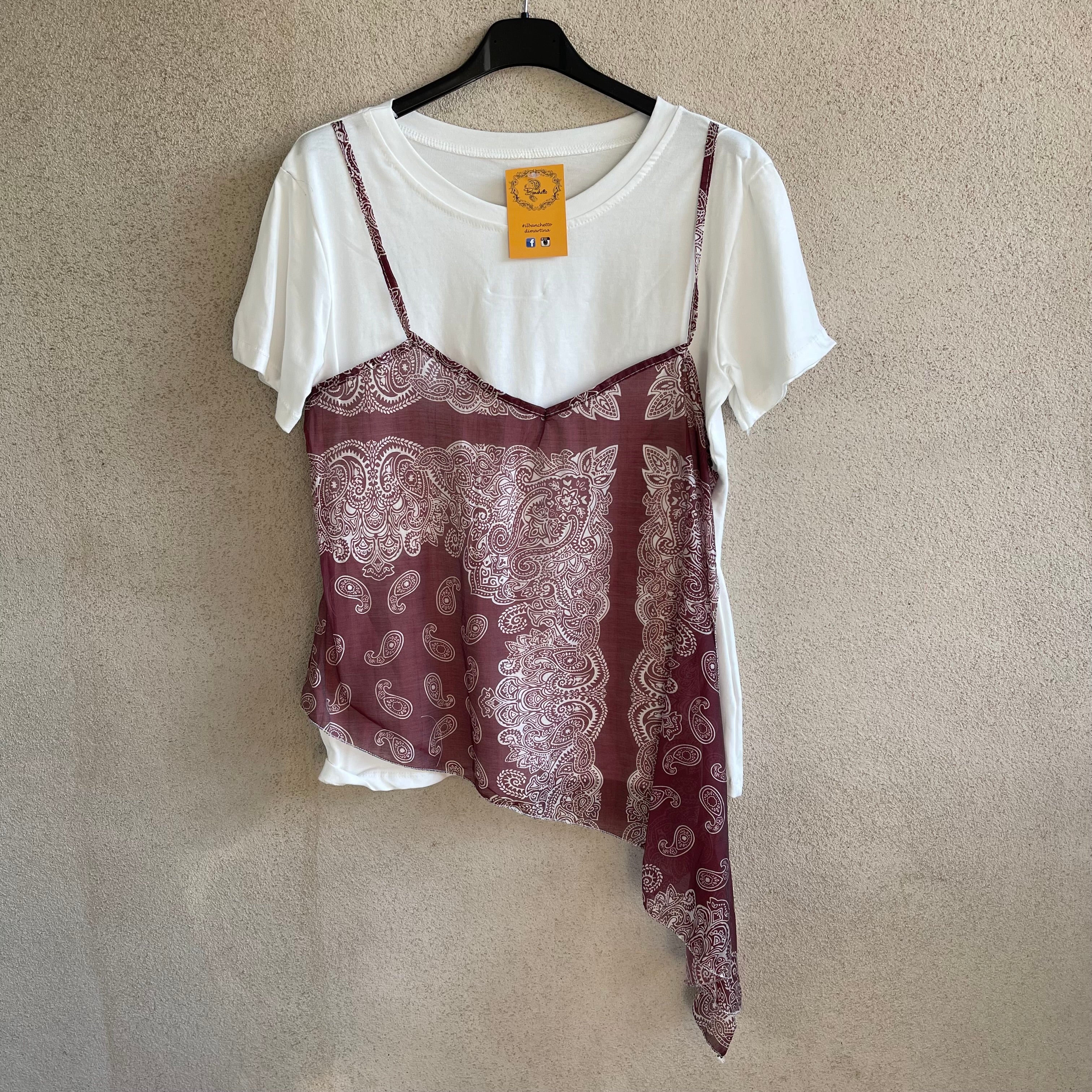 t-shirt con TOP BANDANA