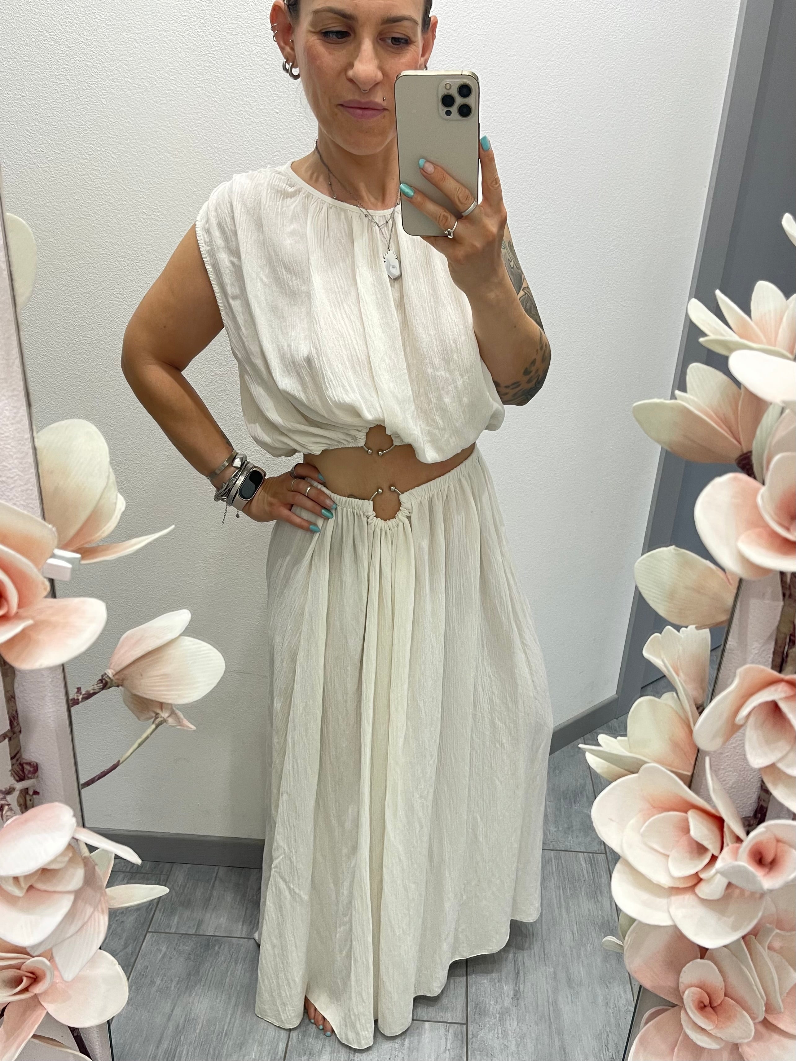 coordinato top&gonna con GIOIELLO