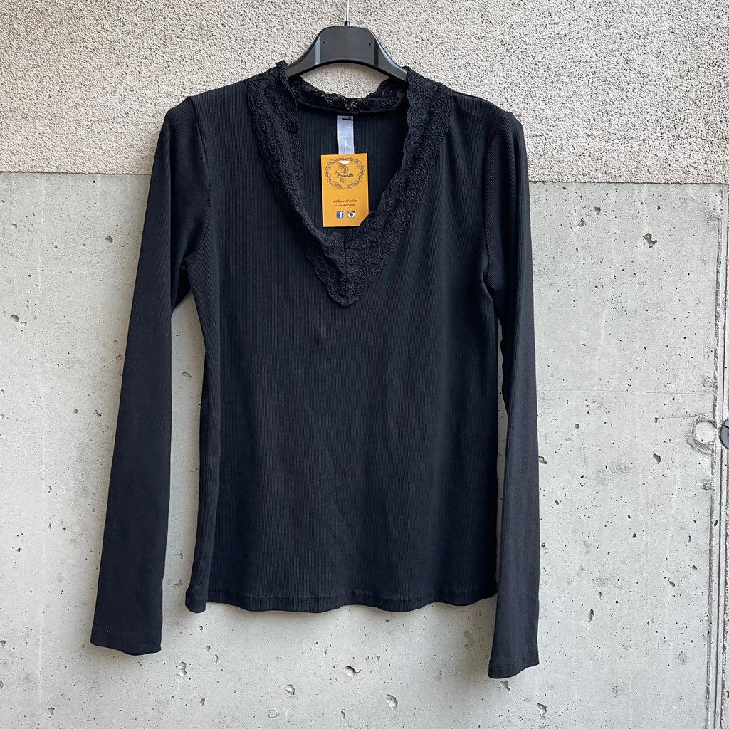 maglia V pizzo