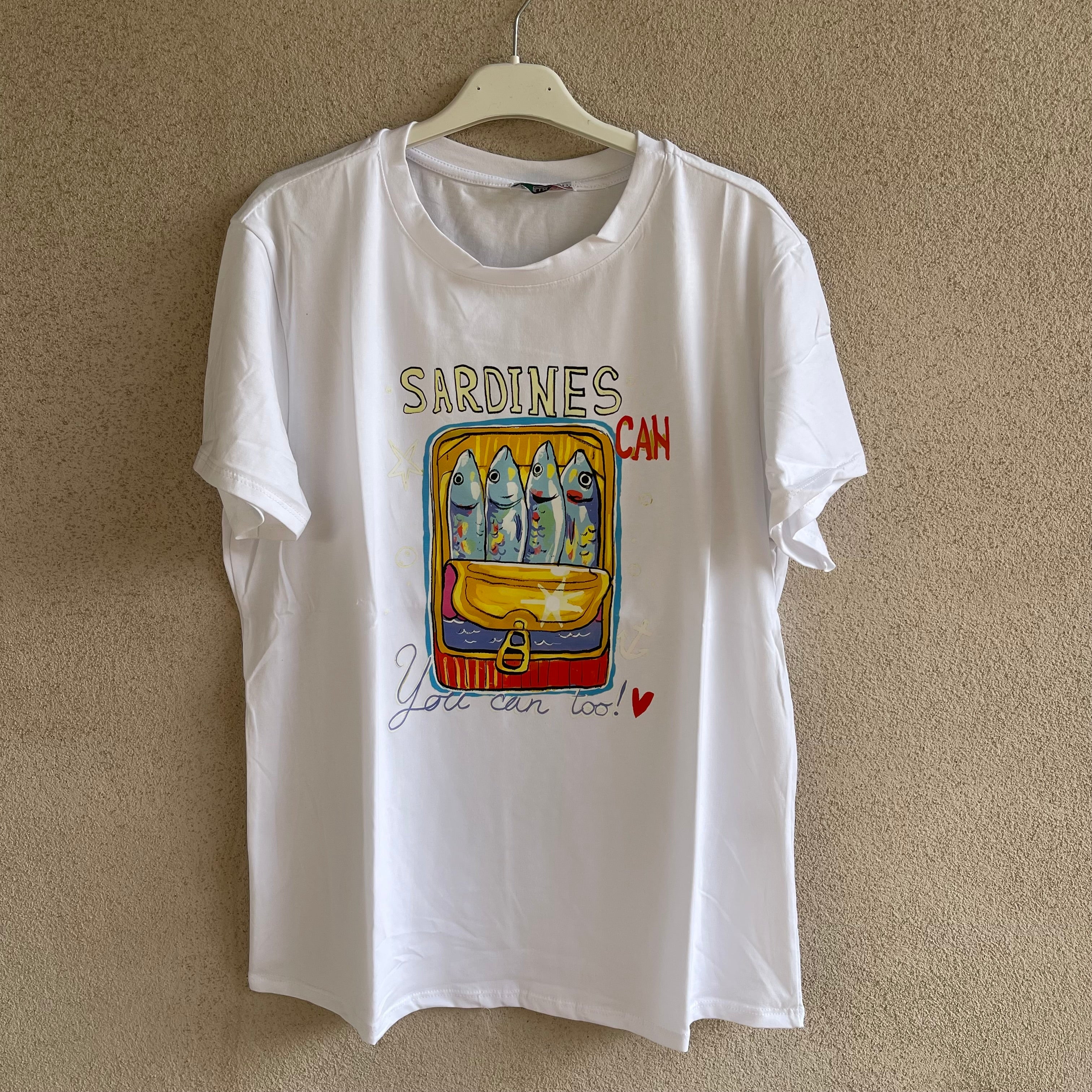 t-shirt SARDINES CAN YOU CAN TOO