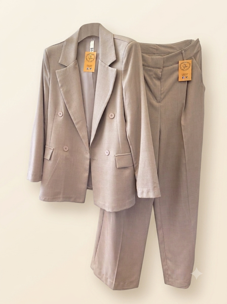 completo blazer doppio petto&pantalone palazzo