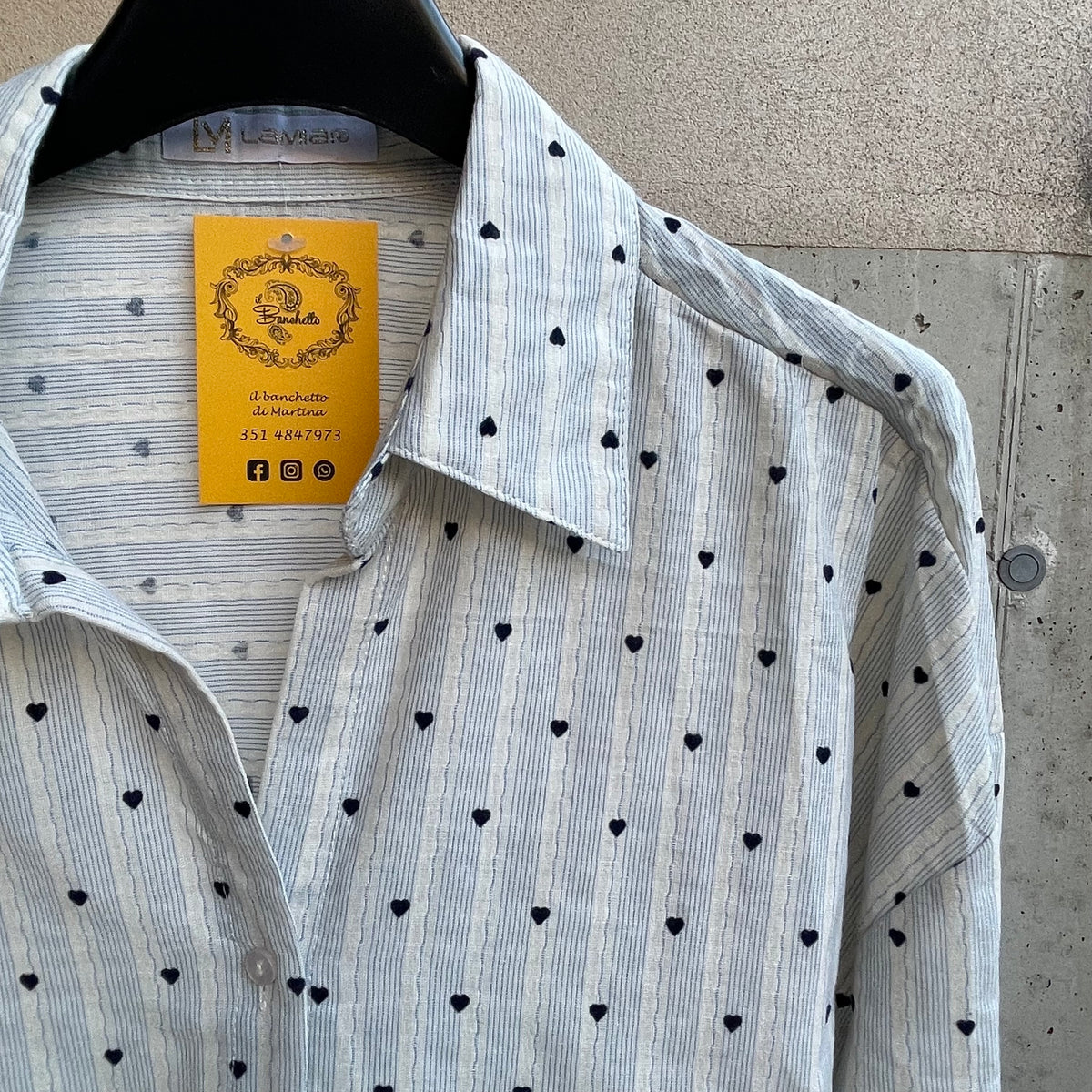 camicia cotone RIGHINE&CUORICINI