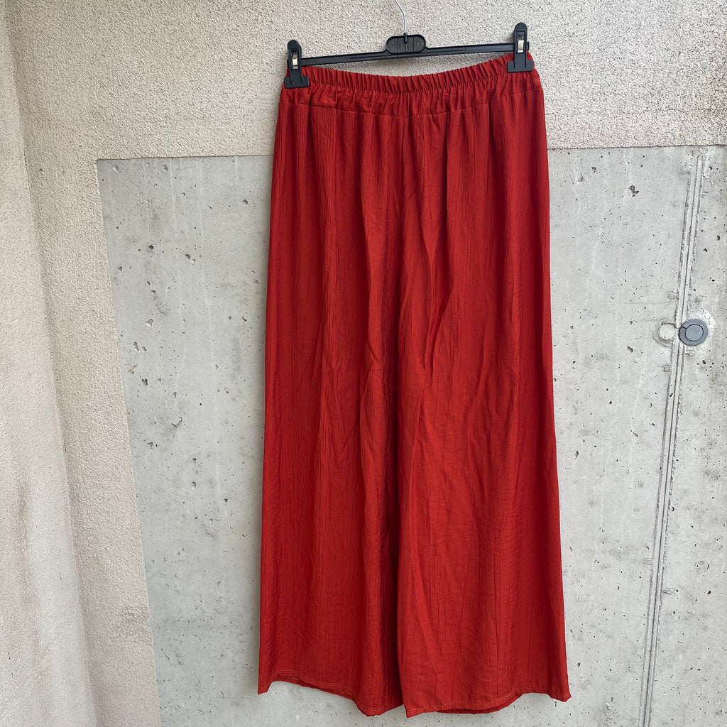 pantalone OVER palazzo crepè