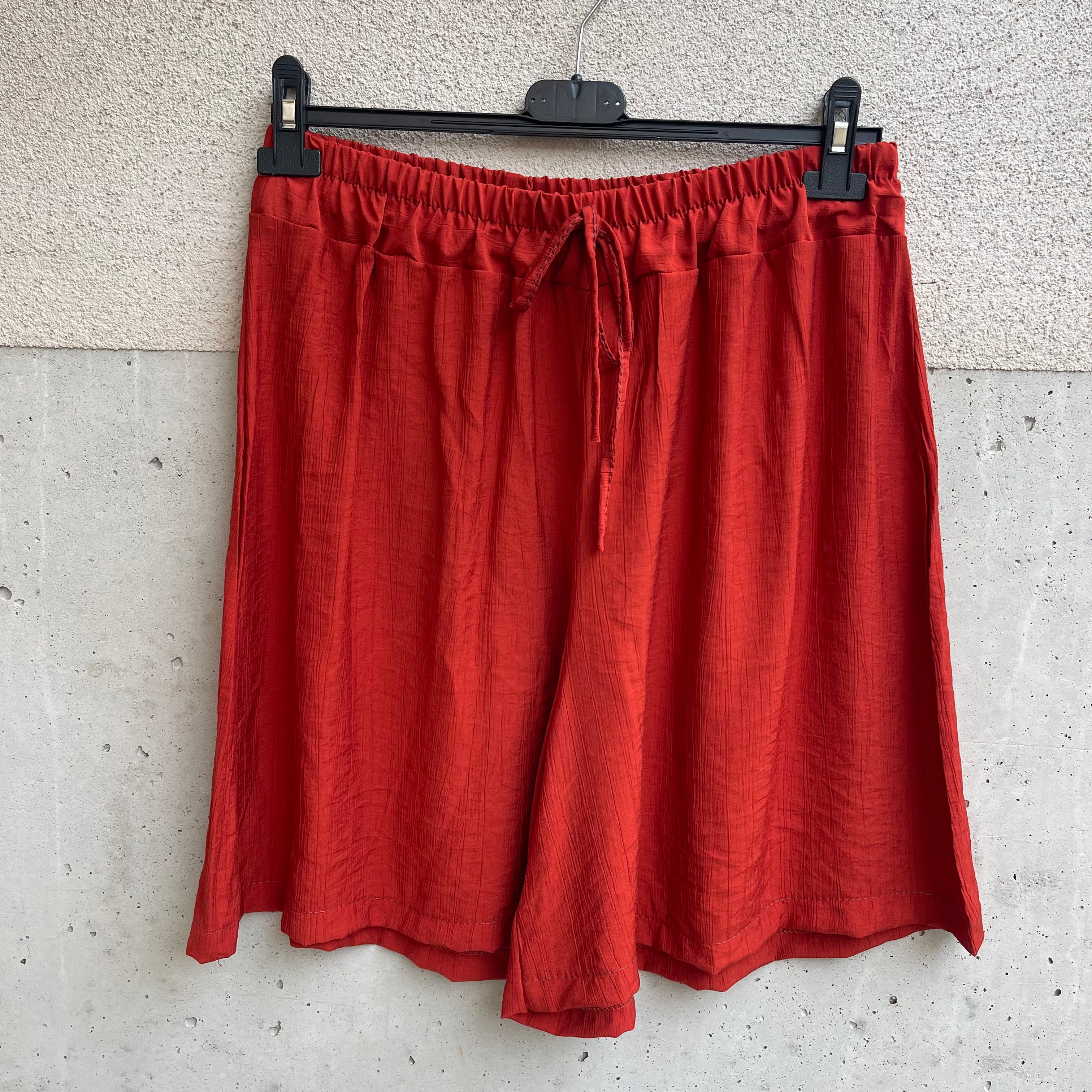 short OVER laccetto viscosa