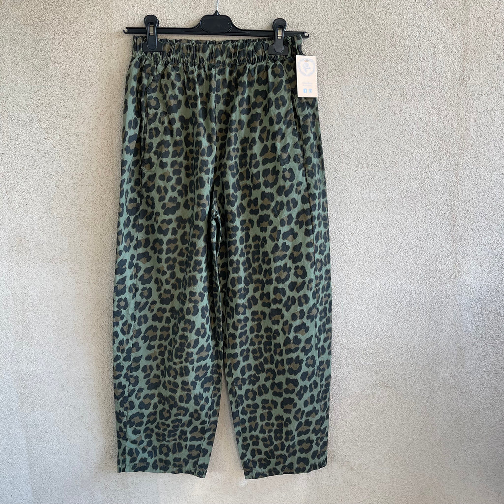 pantalone BARREL maculato