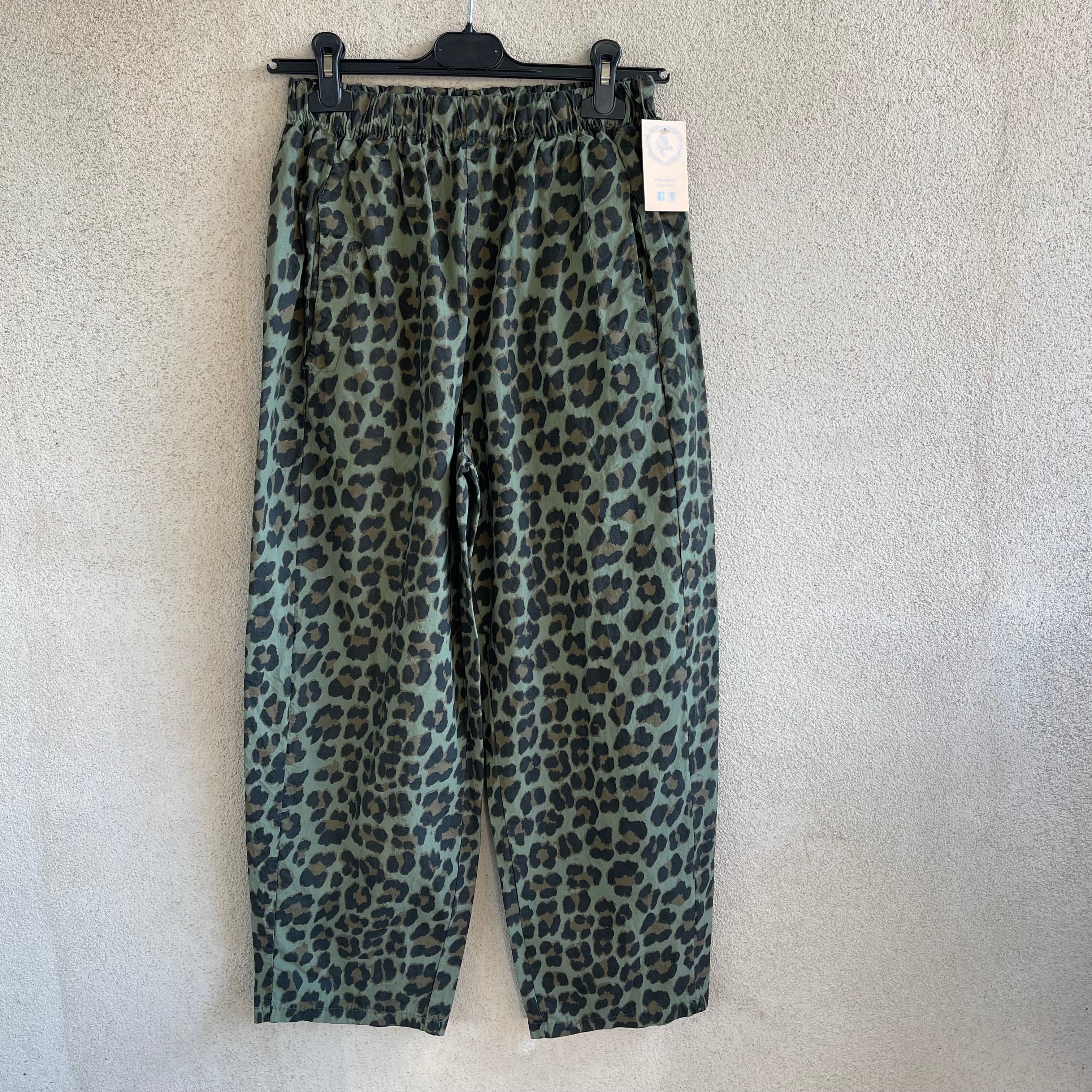 pantalone BARREL maculato
