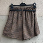 pantaloncino quadrettini cinturina