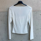 maglia licra scollo squadrato