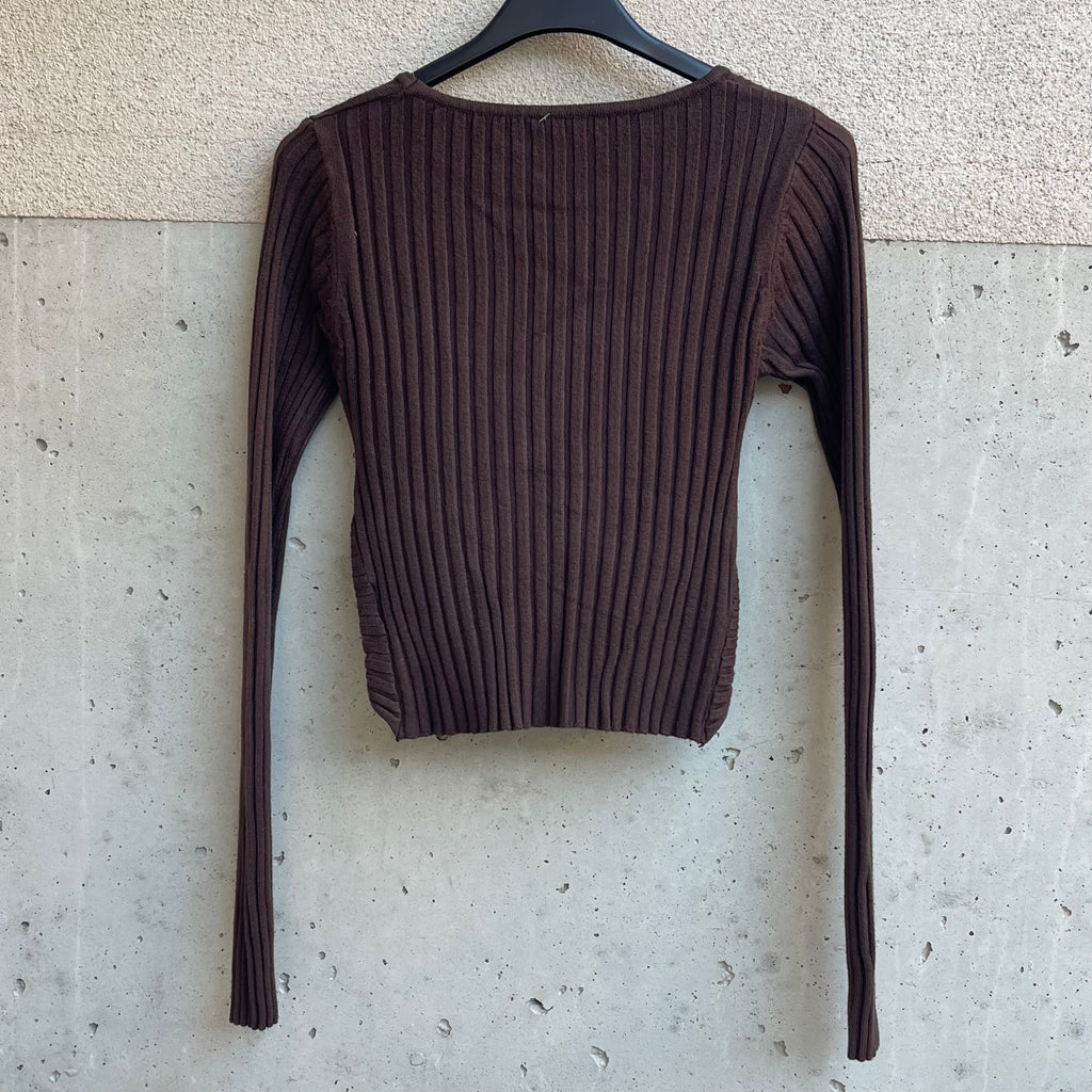 maglioncino crop SCOLLATURA incrocio