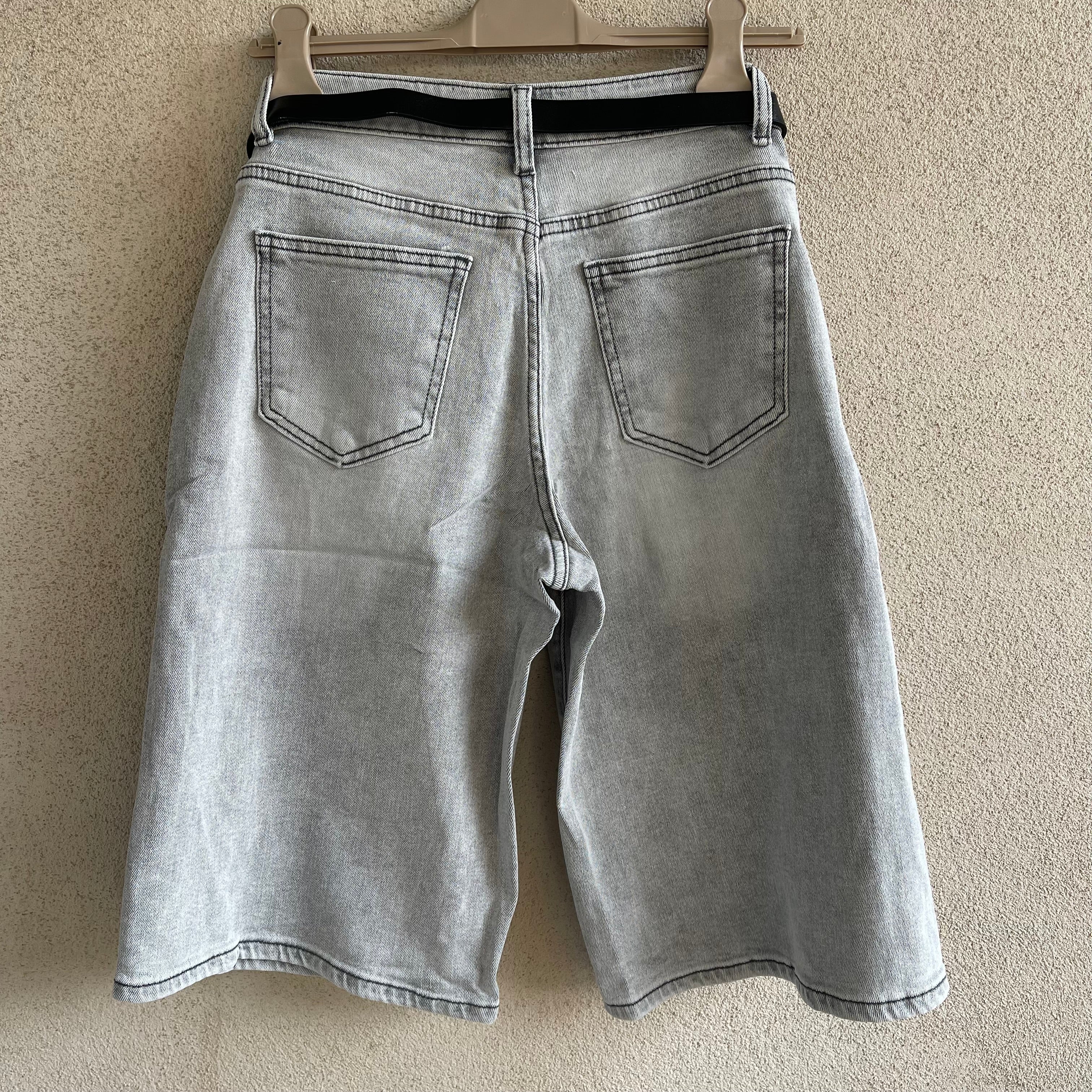 bermuda DENIM BAGGY grey