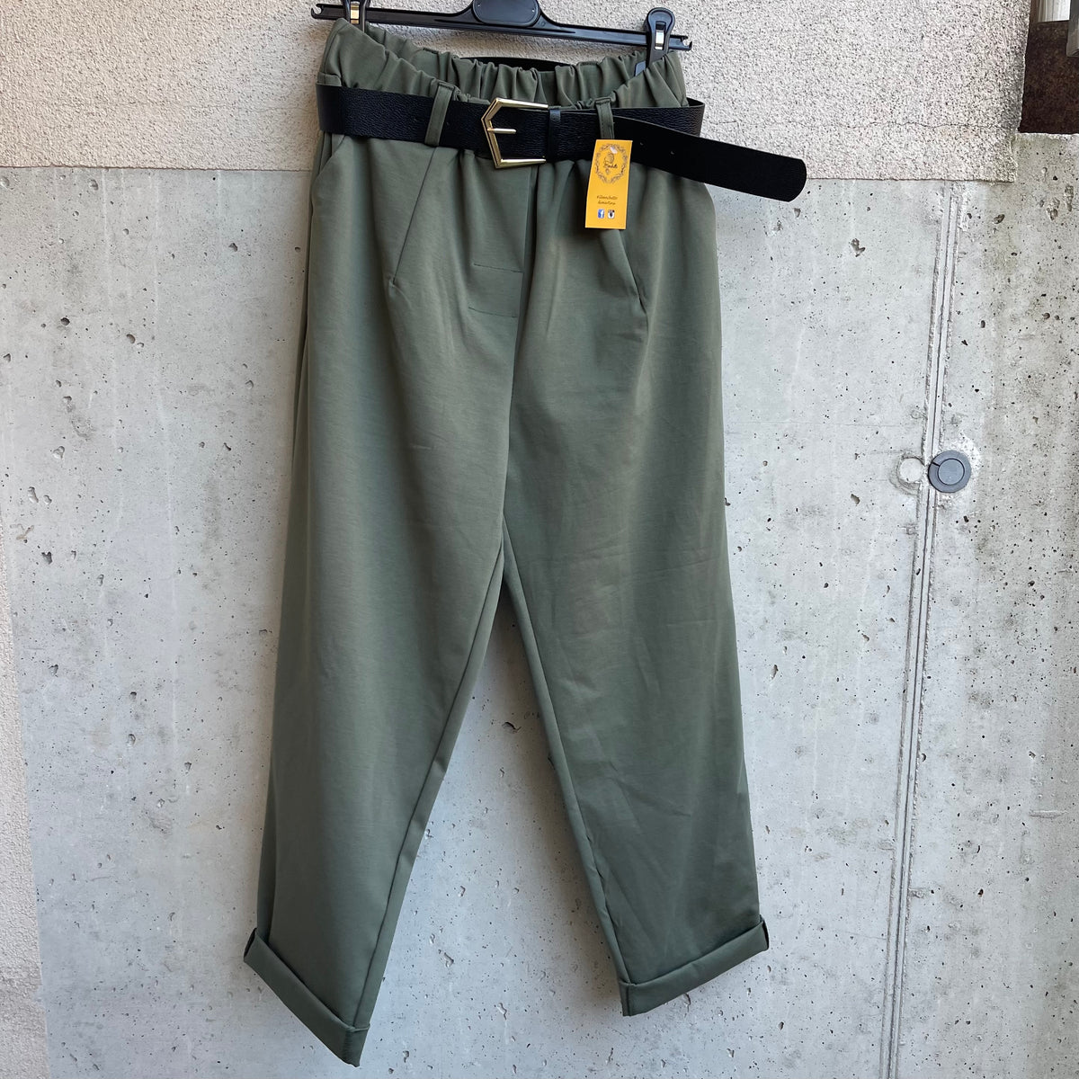 pantalone punto milano CINTURA
