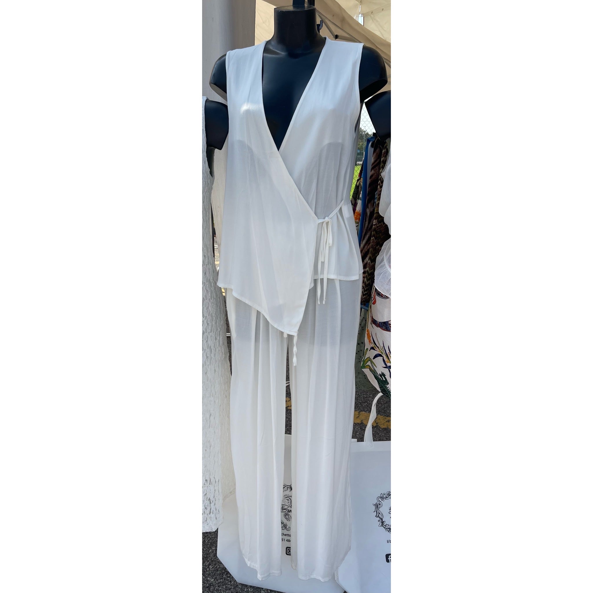coordinato gilet e pantalone