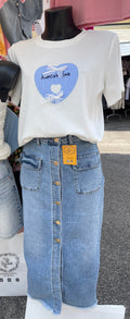 gonna jeans BOTTONI