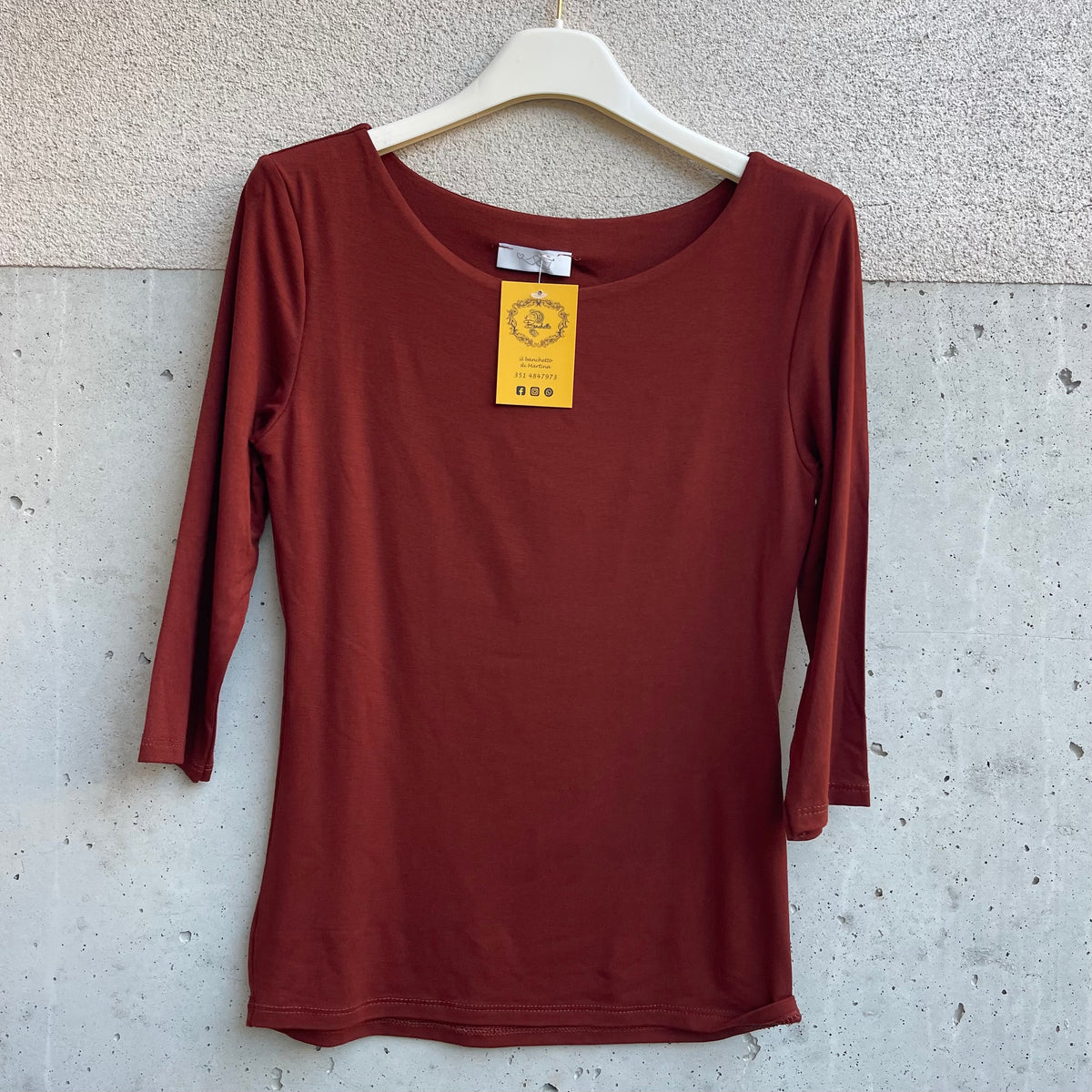 maglia BASIC girocollo manica 3/4