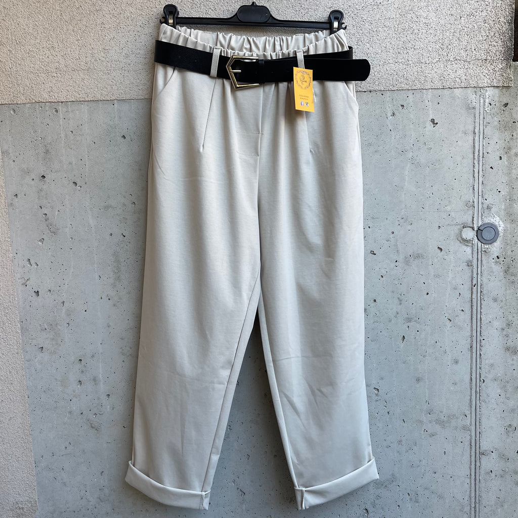 pantalone punto milano CINTURA