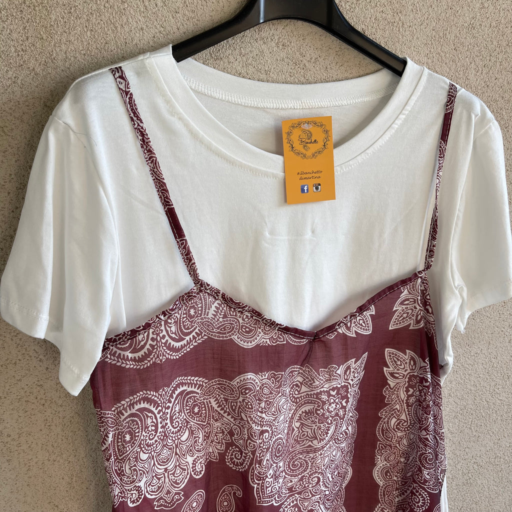 t-shirt con TOP BANDANA