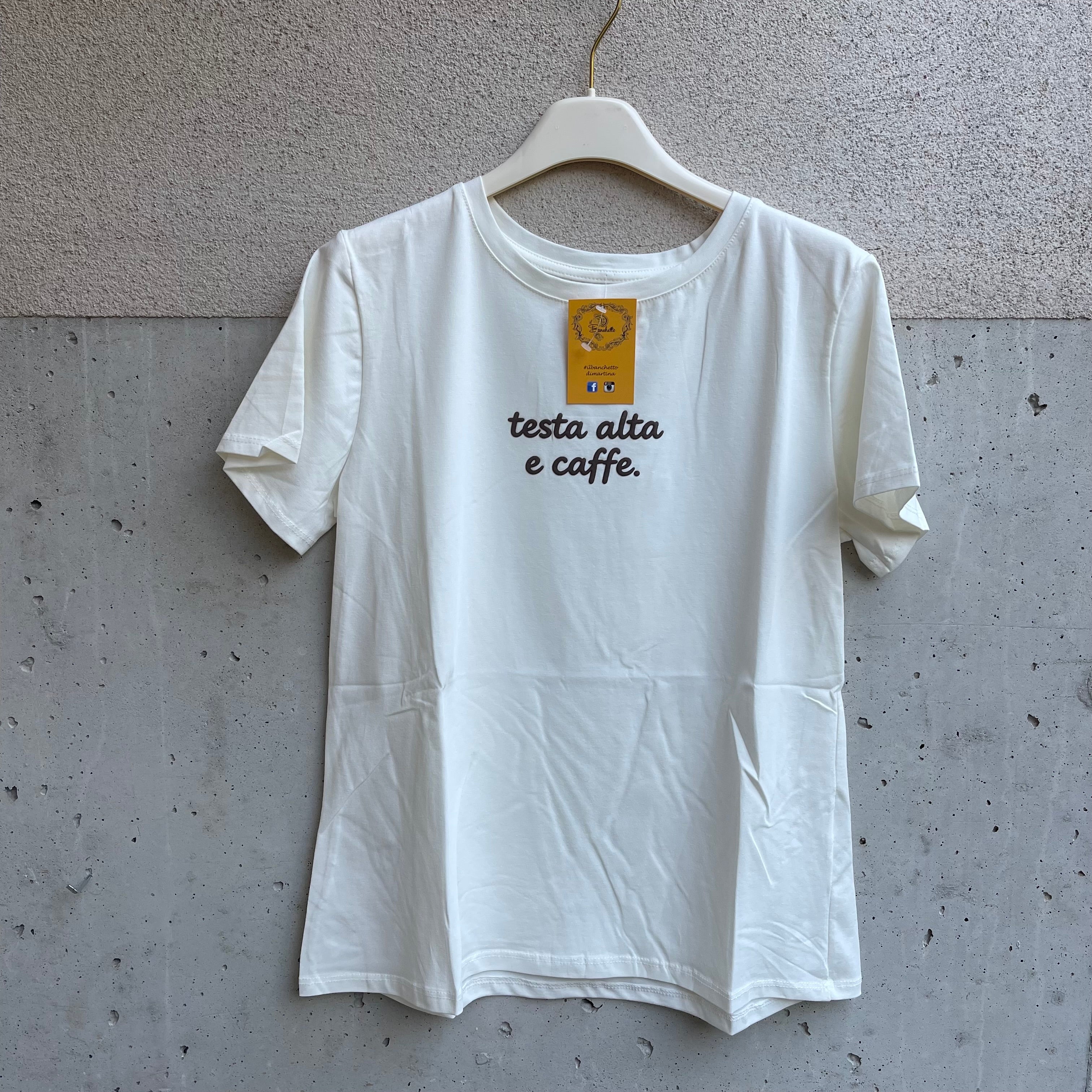 t-shirt “TESTA ALTA E CAFFÈ”