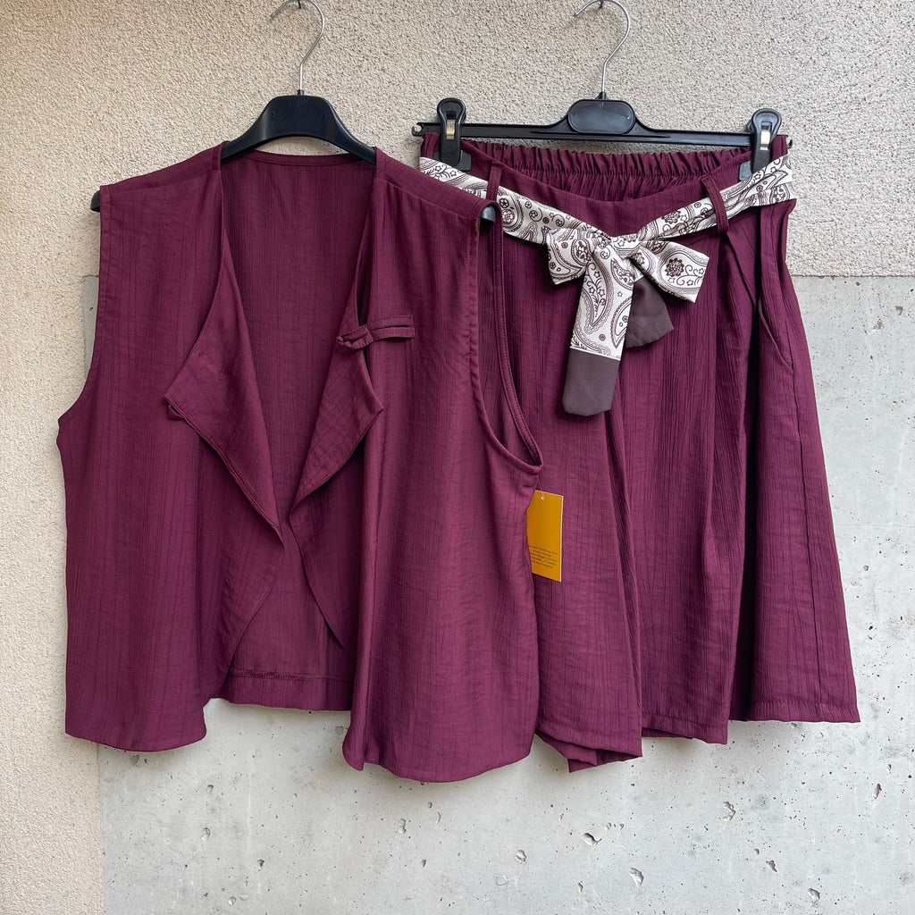 completo gilet&bermuda COREANO