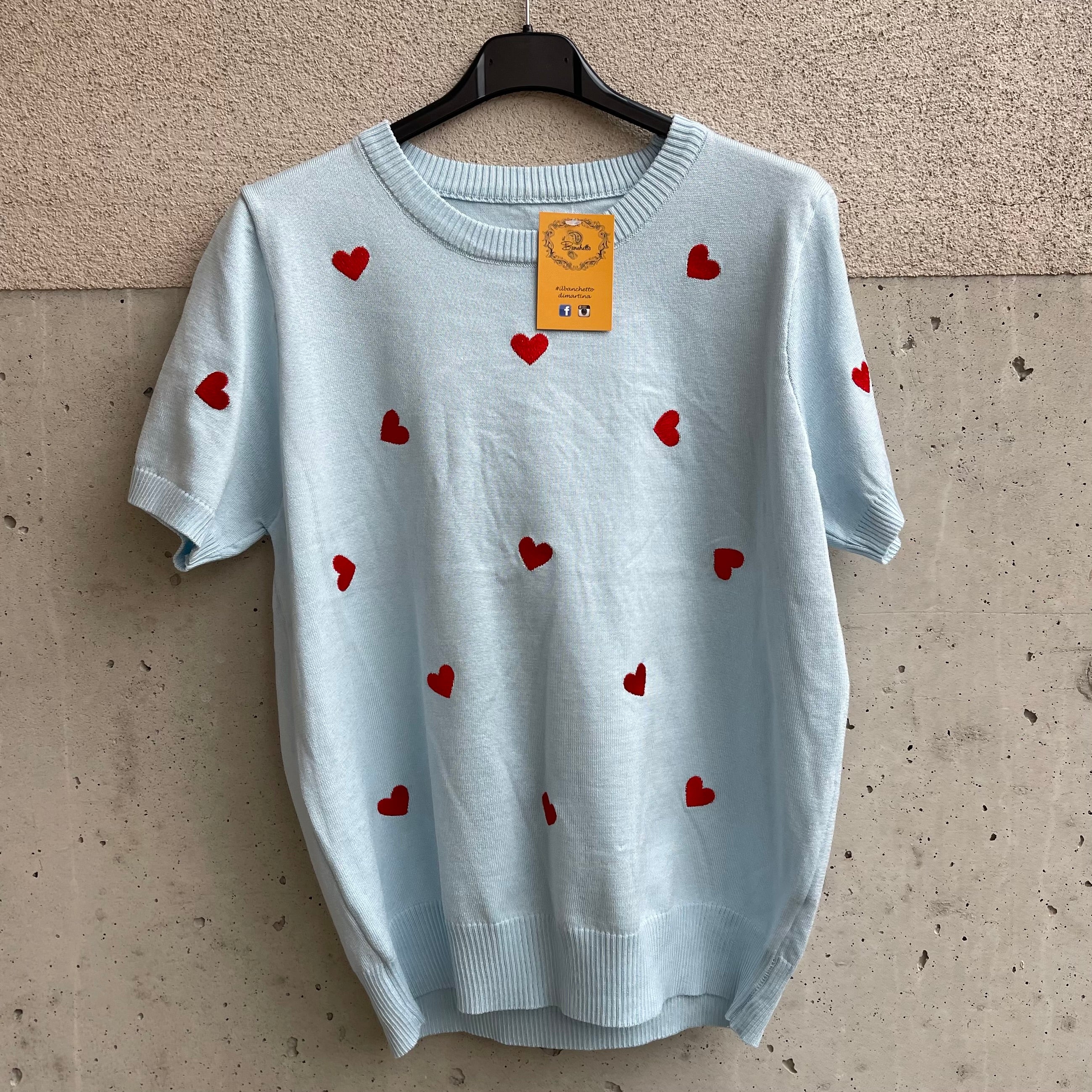 maglia CUORiCiNO ricamato